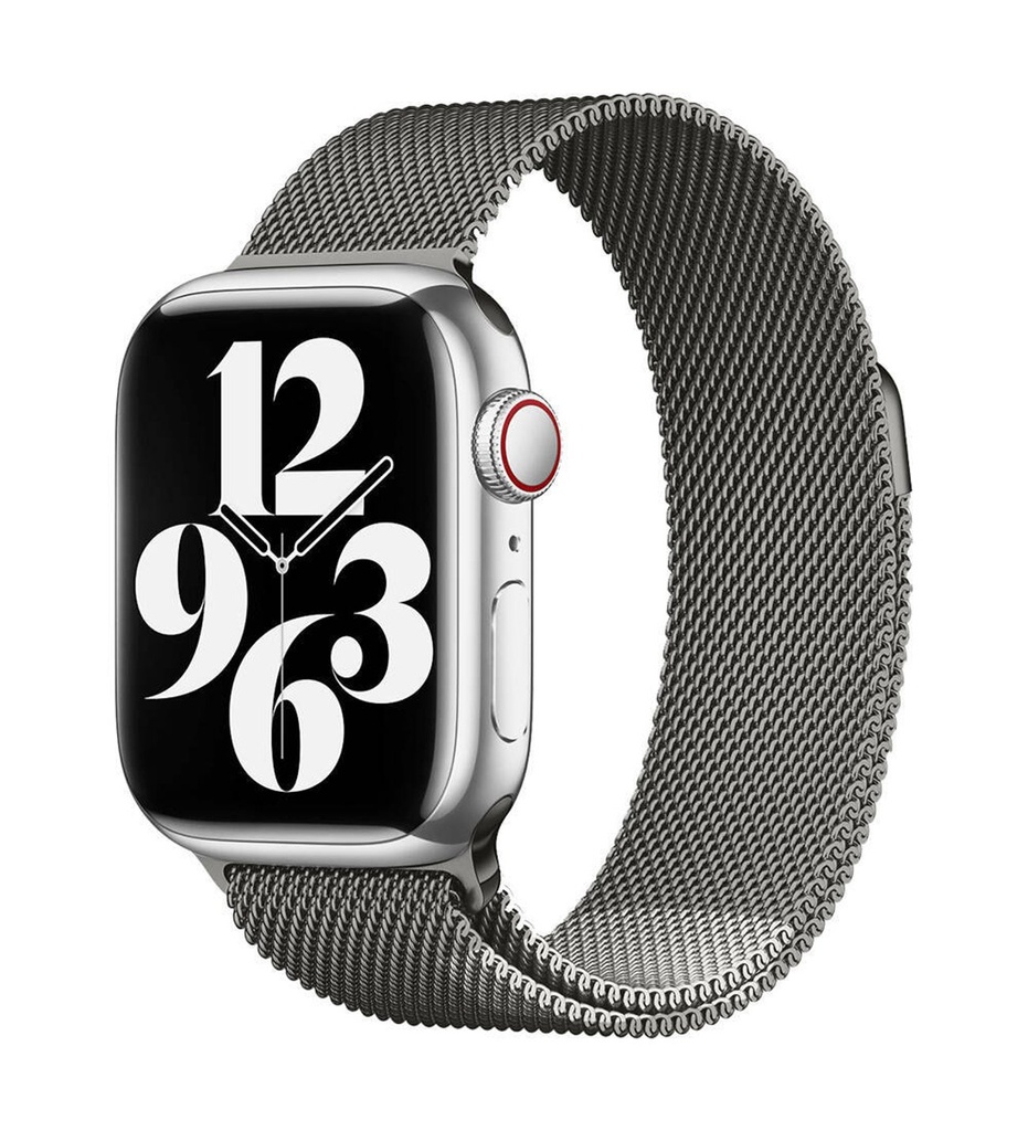 Apple Watch 38mm Uyumlu Kordon Hasır Metal Mıknatıslı Zore Band-01 Kayış