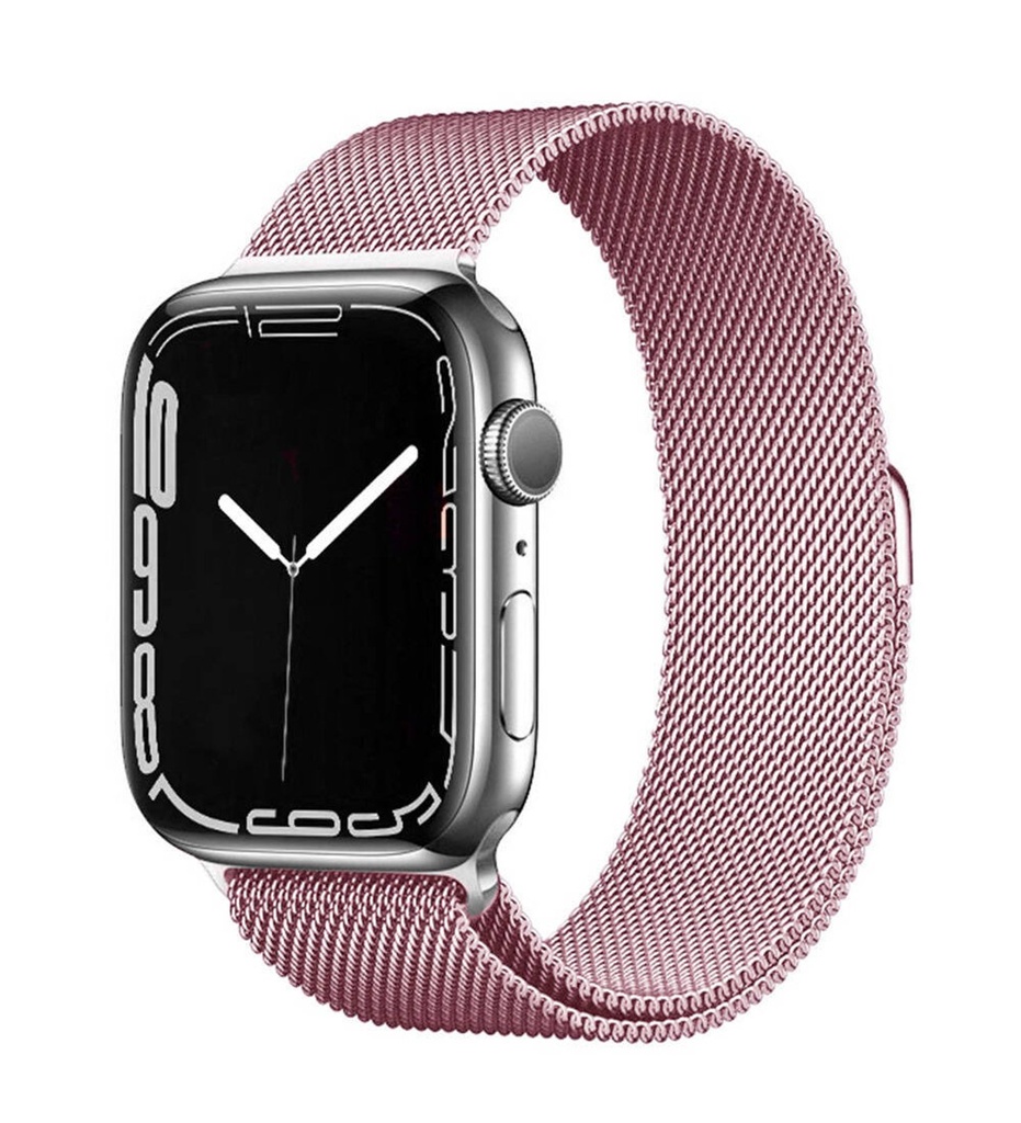 Apple Watch 38mm Uyumlu Kordon Hasır Metal Mıknatıslı Zore Band-01 Kayış