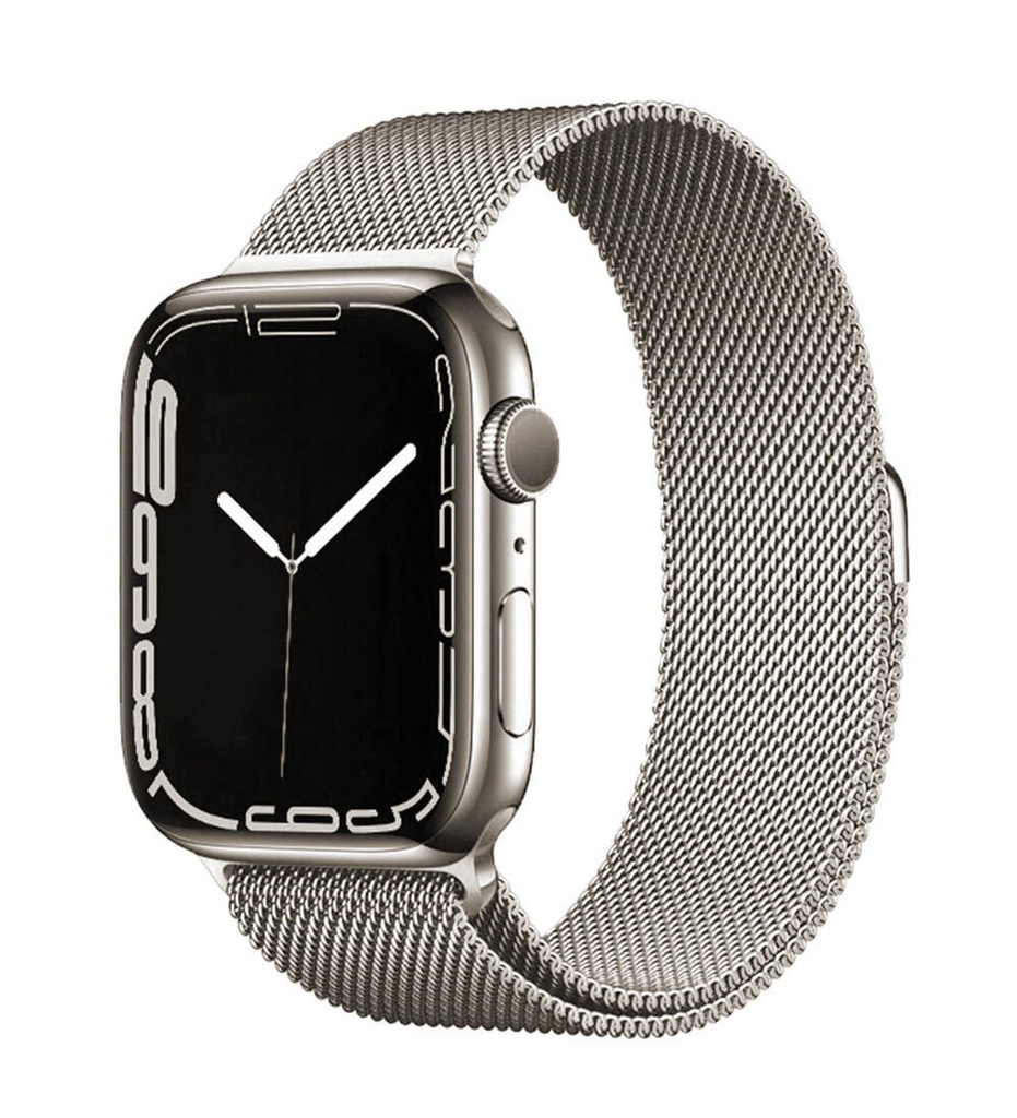 Apple Watch 38mm Uyumlu Kordon Hasır Metal Mıknatıslı Zore Band-01 Kayış