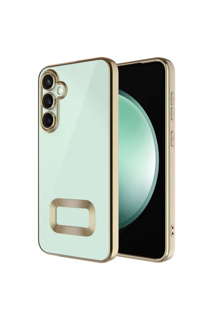 Samsung Galaxy S24 Uyumlu Kılıf Kamera Korumalı Logo Gösteren Zore Omega Kapak