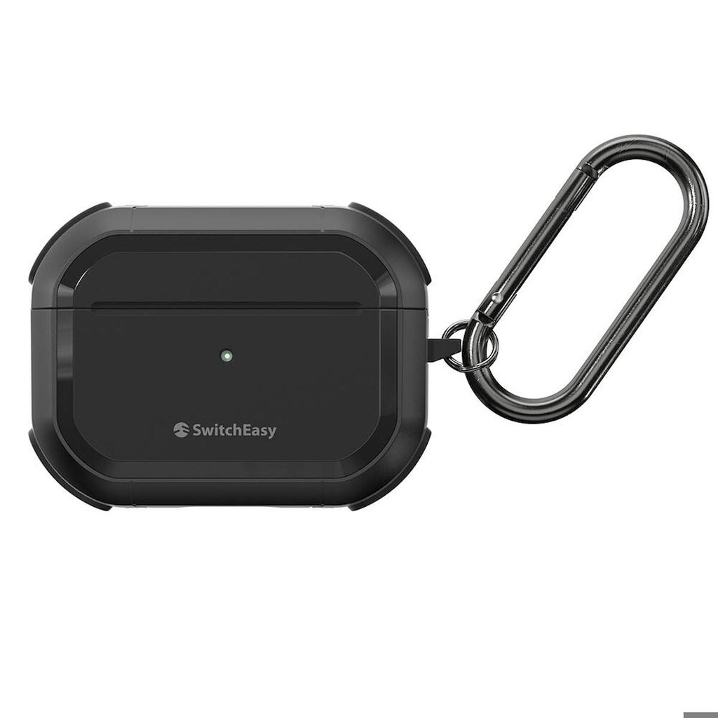[ZTA102386] Apple Airpods Pro 2 Uyumlu Kılıf Airbag Korumalı Ultra Sağlam Lisanslı Switcheasy Defender Kapak (Siyah)