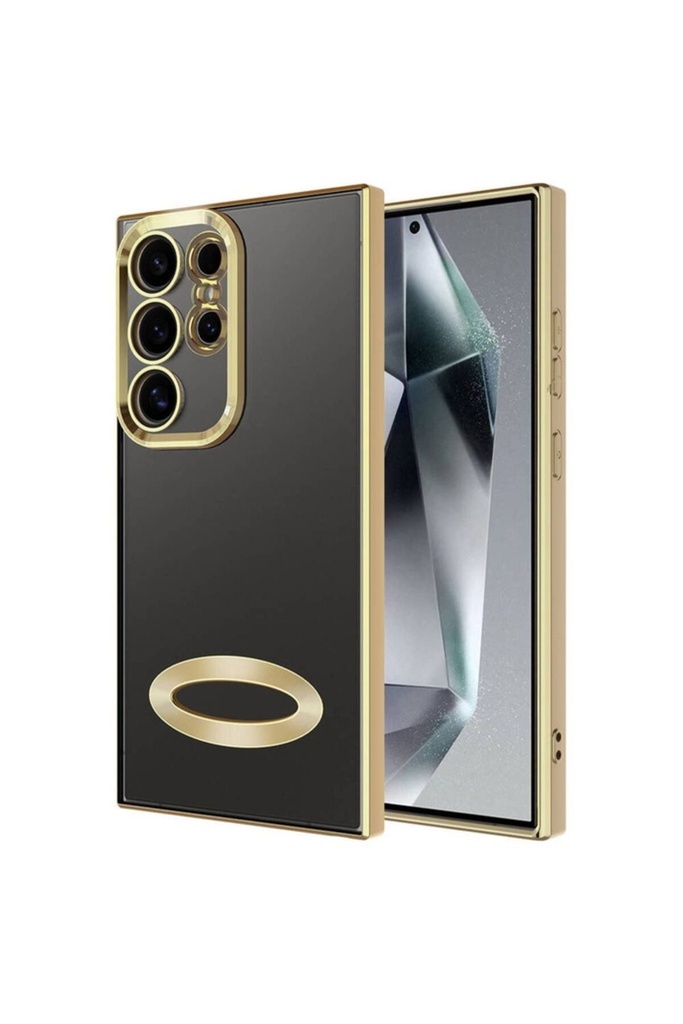 Samsung Galaxy S24 Ultra Uyumlu Kılıf Kamera Korumalı Logo Gösteren Zore Omega Kapak