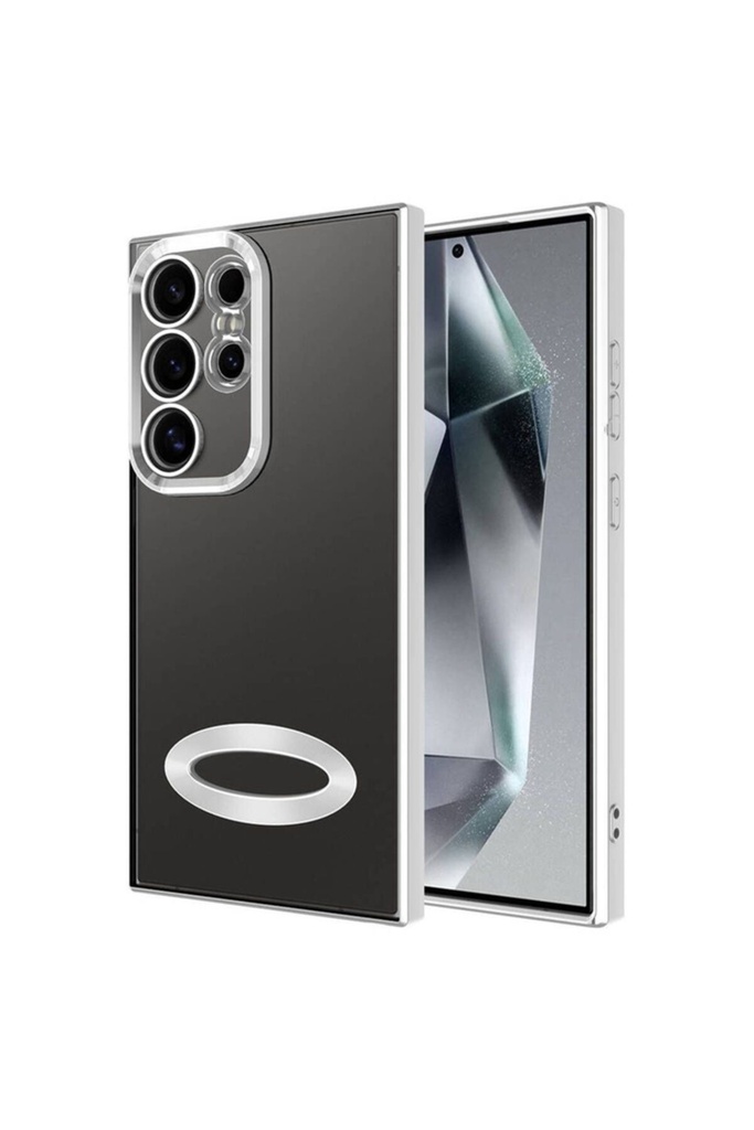 Samsung Galaxy S24 Ultra Uyumlu Kılıf Kamera Korumalı Logo Gösteren Zore Omega Kapak