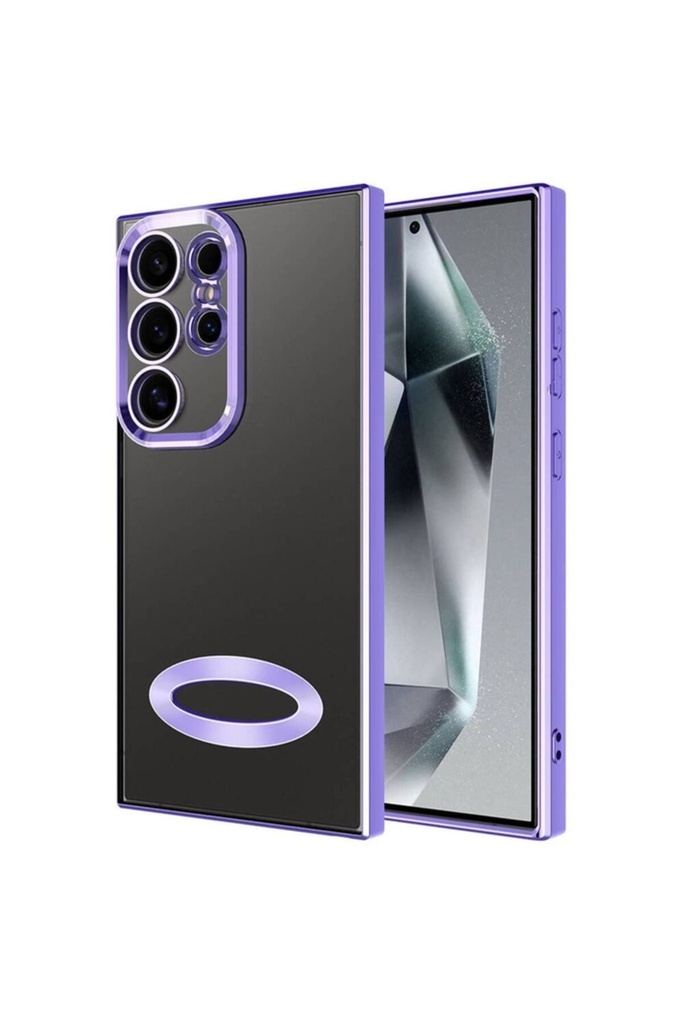 Samsung Galaxy S24 Ultra Uyumlu Kılıf Kamera Korumalı Logo Gösteren Zore Omega Kapak