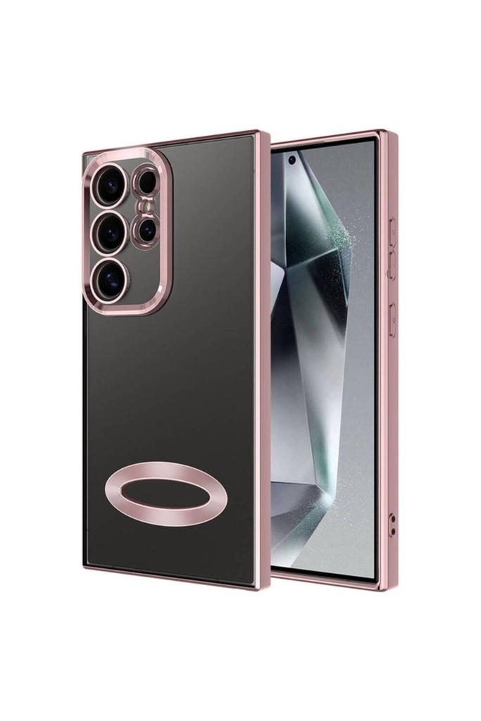 Samsung Galaxy S24 Ultra Uyumlu Kılıf Kamera Korumalı Logo Gösteren Zore Omega Kapak