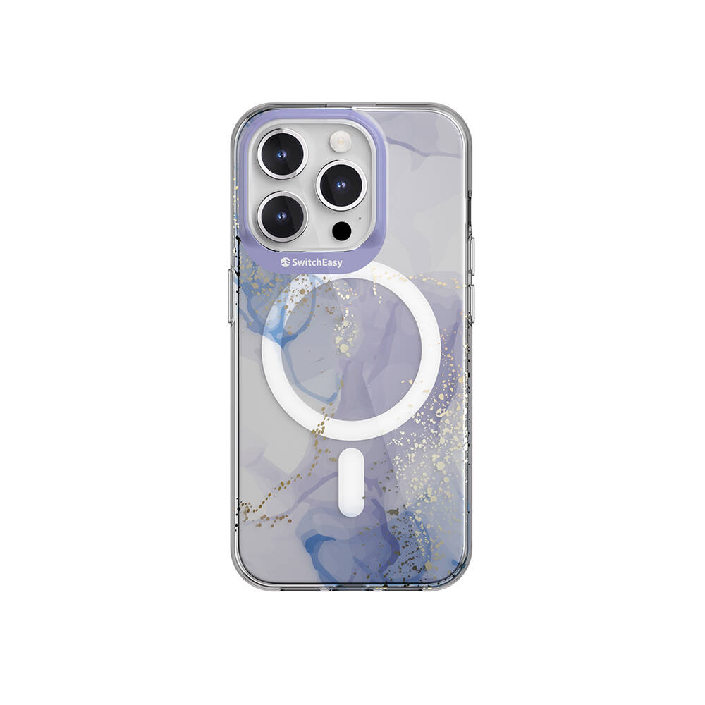 [ZTA102297] Apple iPhone 15 Pro Uyumlu Kılıf M-safe Şarj Özellikli Çift IMD Baskılı Lisanslı Switcheasy Artist-M Veil Kapak