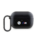 Apple Airpods Pro 2 Uyumlu Kılıf BMW Orjinal Lisanslı PU Deri Tasarımlı 3 Renk Çizgili Çift Metal Logolu Kapak