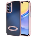Samsung Galaxy A15 Uyumlu Kılıf Kamera Korumalı Logo Gösteren Zore Omega Kapak
