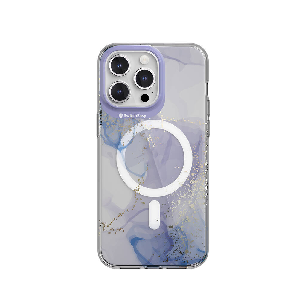 [ZTA102300] Apple iPhone 15 Pro Max Uyumlu Kılıf M-safe Şarj Özellikli Çift IMD Baskılı Lisanslı Switcheasy Artist-M Veil Kapak