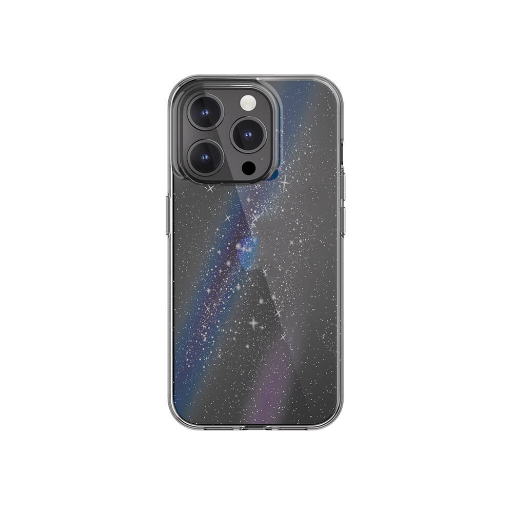 [ZTA102308] Apple iPhone 15 Pro Uyumlu Kılıf Çift Katmanlı IMD Baskılı Bumper Lisanslı Switcheasy Cosmos Nebula Kapak