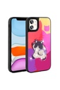 Apple iPhone 11 Uyumlu Kılıf Parlayan Kabartmalı İkonik Figürlü Zore Amas Silikon Kapak