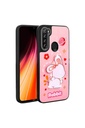 Xiaomi Redmi Note 8 Uyumlu Kılıf Parlayan Kabartmalı İkonik Figürlü Zore Amas Silikon Kapak