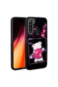 Xiaomi Redmi Note 8 Uyumlu Kılıf Parlayan Kabartmalı İkonik Figürlü Zore Amas Silikon Kapak