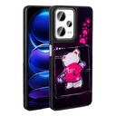 Xiaomi Redmi Note 12 Pro Plus 5G Uyumlu Kılıf Parlayan Kabartmalı İkonik Figürlü Zore Amas Silikon Kapak