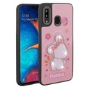 Samsung Galaxy A30 Uyumlu Kılıf Parlayan Kabartmalı İkonik Figürlü Zore Amas Silikon Kapak