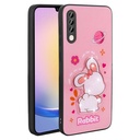 Samsung Galaxy A70 Uyumlu Kılıf Parlayan Kabartmalı İkonik Figürlü Zore Amas Silikon Kapak