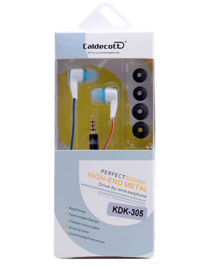 [RNZ-TA21214] Caldecott KDK-305 Mp3 Stereo Kulaklık (Mavi)