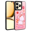 Realme C55 Uyumlu Kılıf Parlayan Kabartmalı İkonik Figürlü Zore Amas Silikon Kapak