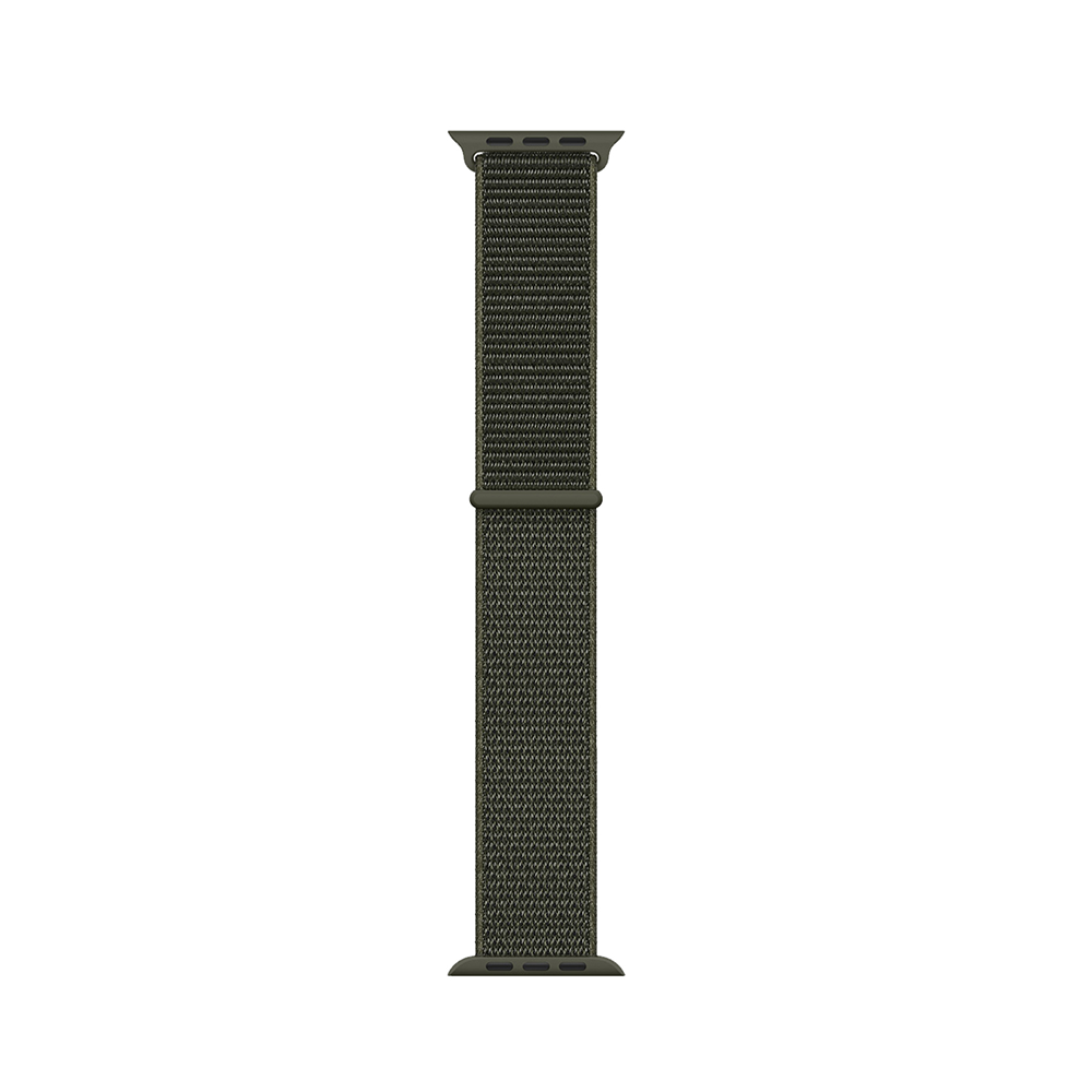 Apple Watch 44mm Uyumlu Kordon Hasır Örgü Kumaş Band-03 Strap Kayış