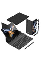 Samsung Galaxy Z Fold 4 Uyumlu Kılıf Standlı Bluetooth Klavyeli Zore Kıpta Keyboard Set Kılıf