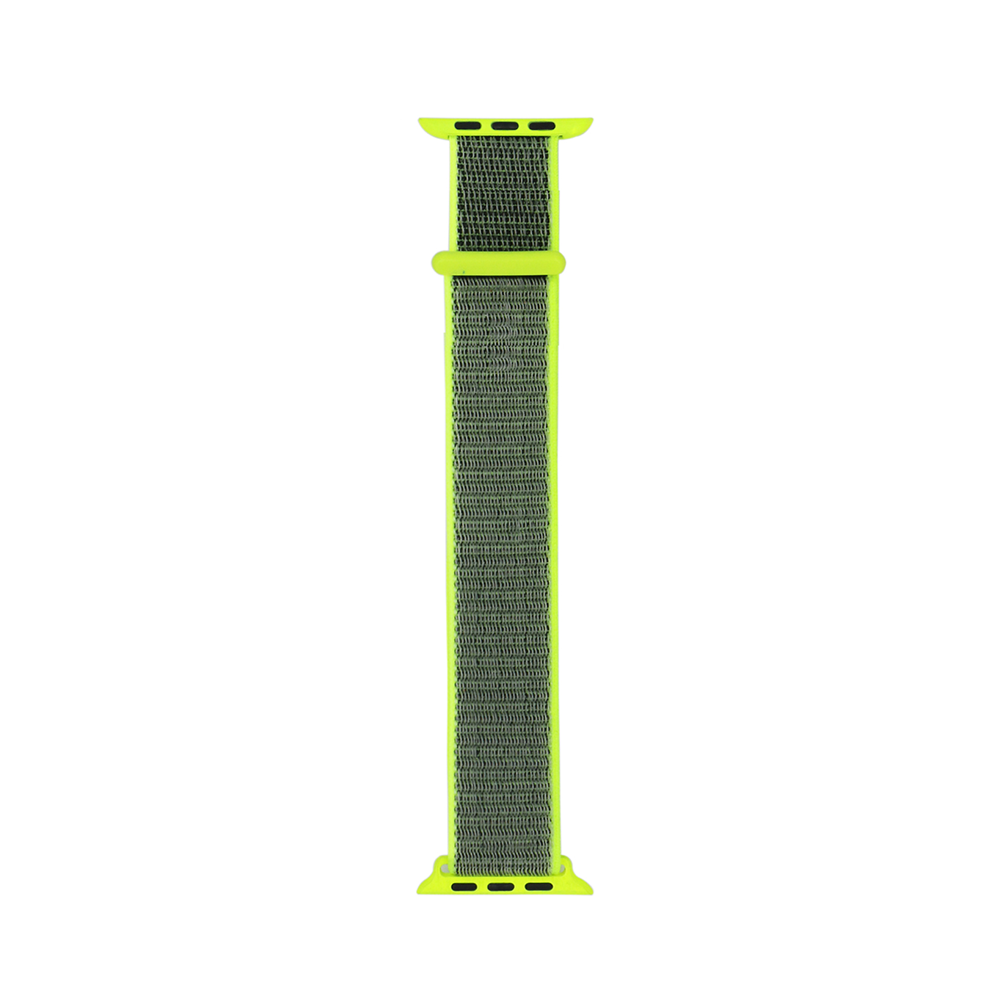 Apple Watch 40mm Uyumlu Kordon Hasır Örgü Kumaş Band-03 Strap Kayış
