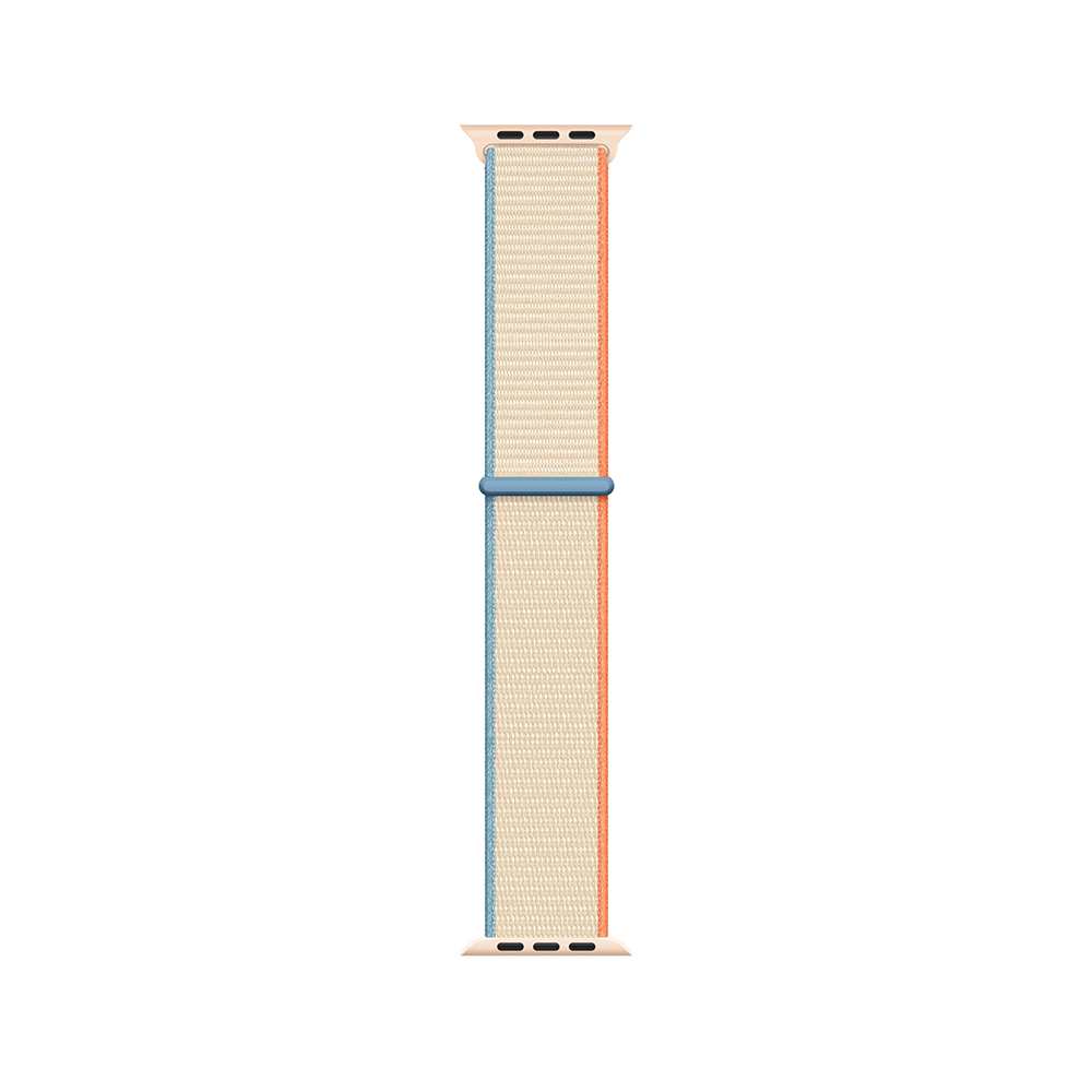 Apple Watch 7 41mm Uyumlu Kordon Hasır Örgü Kumaş Band-03 Strap Kayış