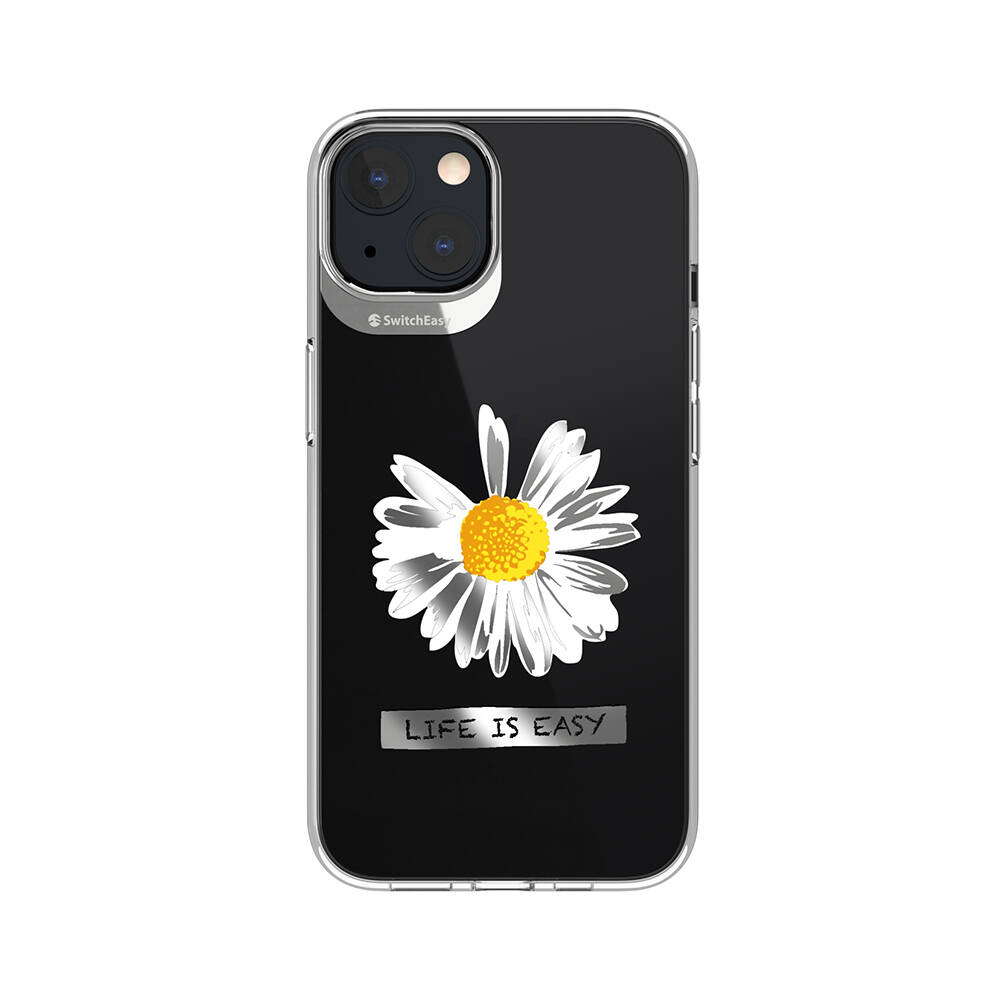 [ZTA102275] Apple iPhone 13 Uyumlu Kılıf Çift IMD Baskılı Lisanslı Switcheasy Artist Daisy Kapak
