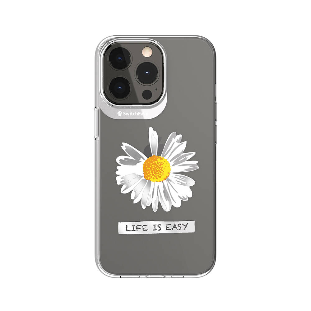 [ZTA102282] Apple iPhone 13 Pro Uyumlu Kılıf Çift IMD Baskılı Lisanslı Switcheasy Artist Daisy Kapak