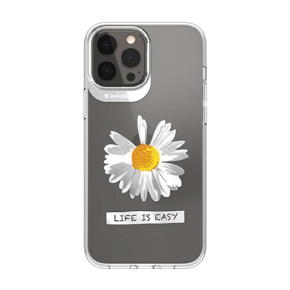 Apple iPhone 13 Pro Max Uyumlu Kılıf Çift IMD Baskılı Lisanslı Switcheasy Artist Daisy Kapak