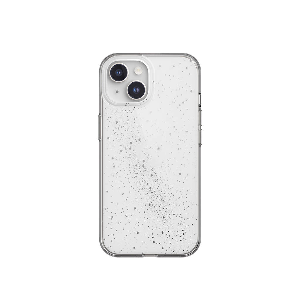 [ZTA102307] Apple iPhone 15 Uyumlu Kılıf Çift Katmanlı IMD Baskılı Bumper Lisanslı Switcheasy Cosmos Starlight Kapak