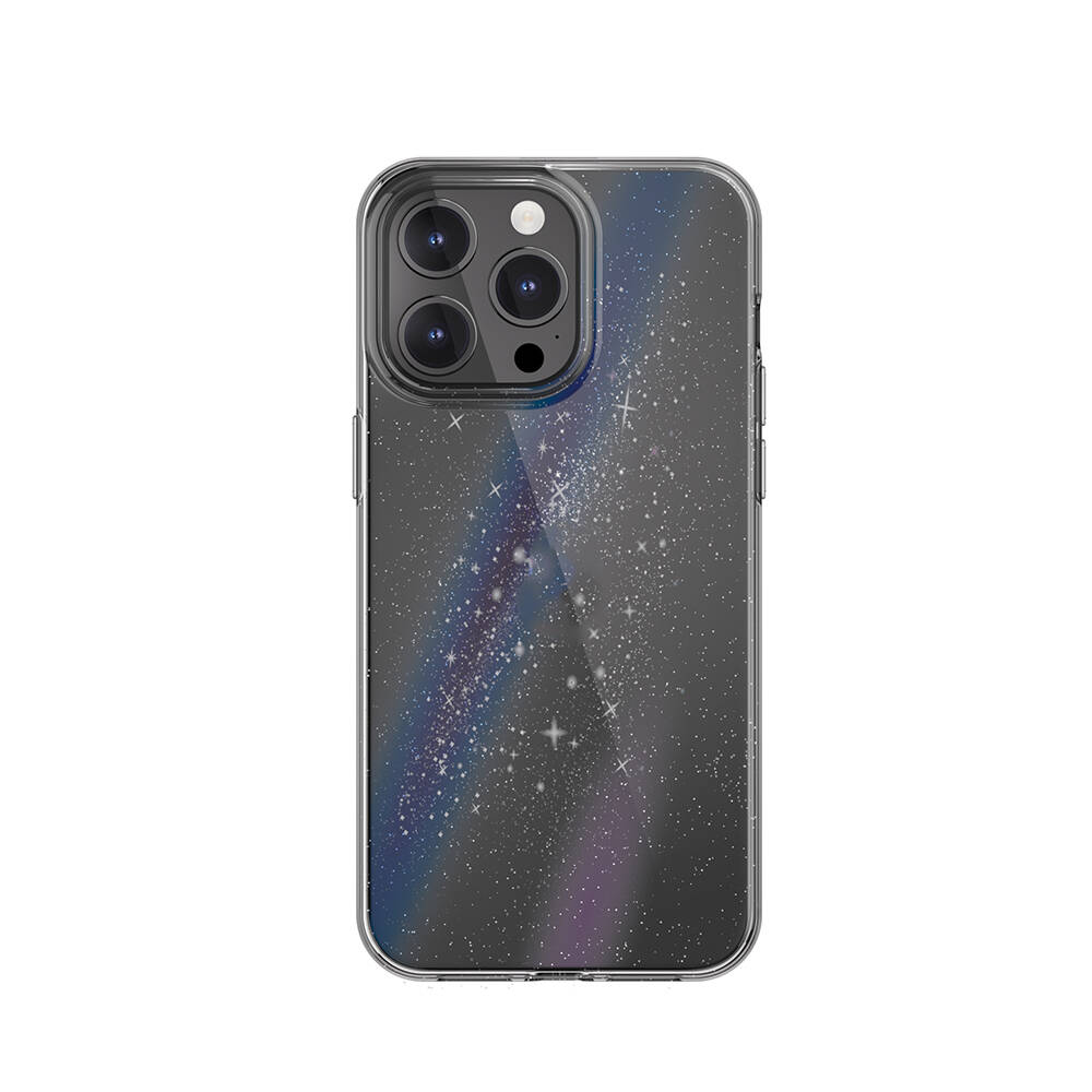 [ZTA102311] Apple iPhone 15 Pro Max Uyumlu Kılıf Çift Katmanlı IMD Baskılı Bumper Lisanslı Switcheasy Cosmos Nebula Kapak