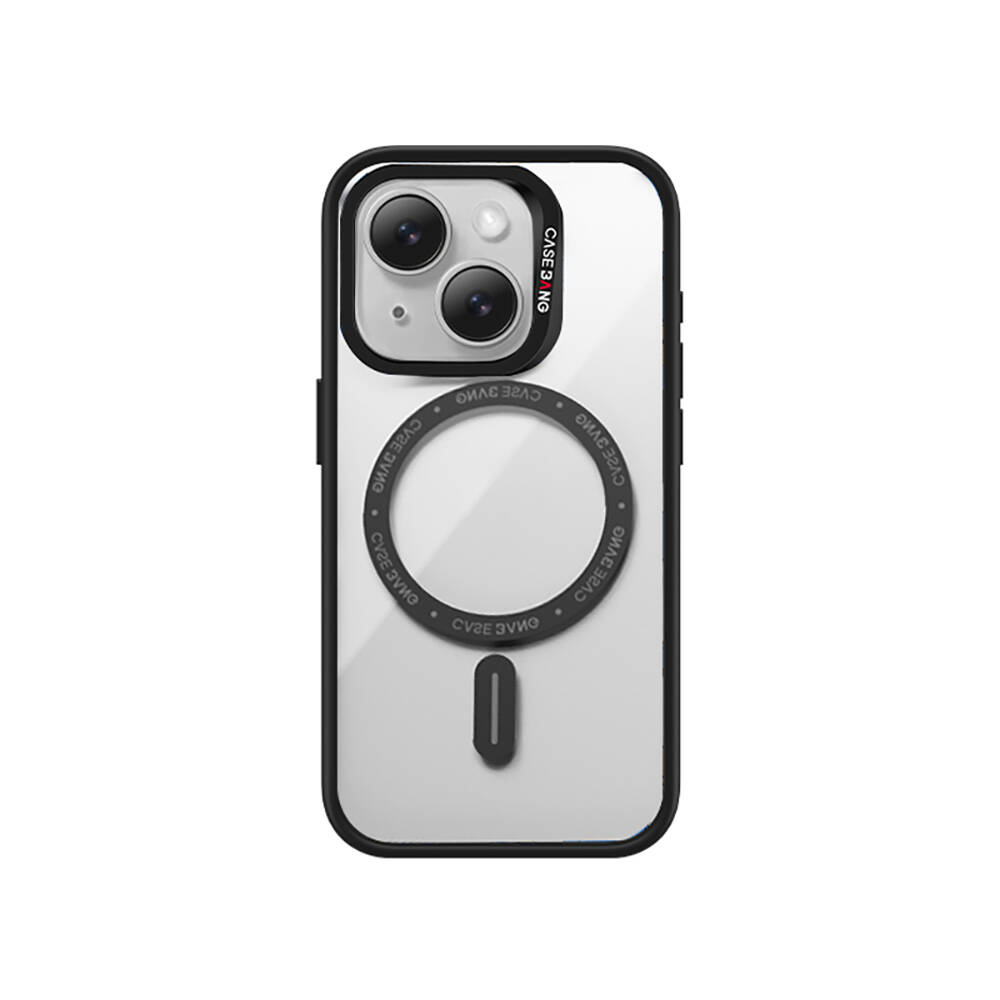 [RNZ-TA102886] Apple iPhone 15 Uyumlu Kılıf M-safe Şarj Özellikli Casebang Body Frame Kapak