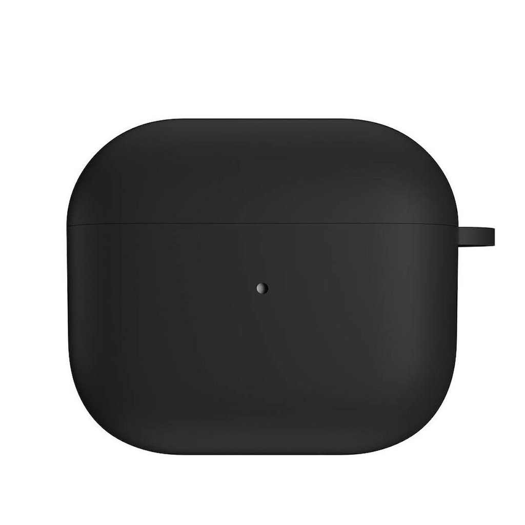 [ZTA102391] Apple Airpods 3. Nesil Uyumlu Kılıf Yumuşak Dokunuşlu Likit Silikon Tasarımlı Lisanslı Switcheasy Skin Kapak (Siyah)
