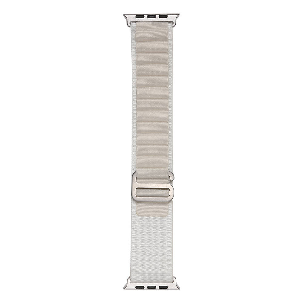 Apple Watch 38mm Uyumlu Kordon Naylon Kumaş Spor Görünümlü Band-74 Hasır Kayış
