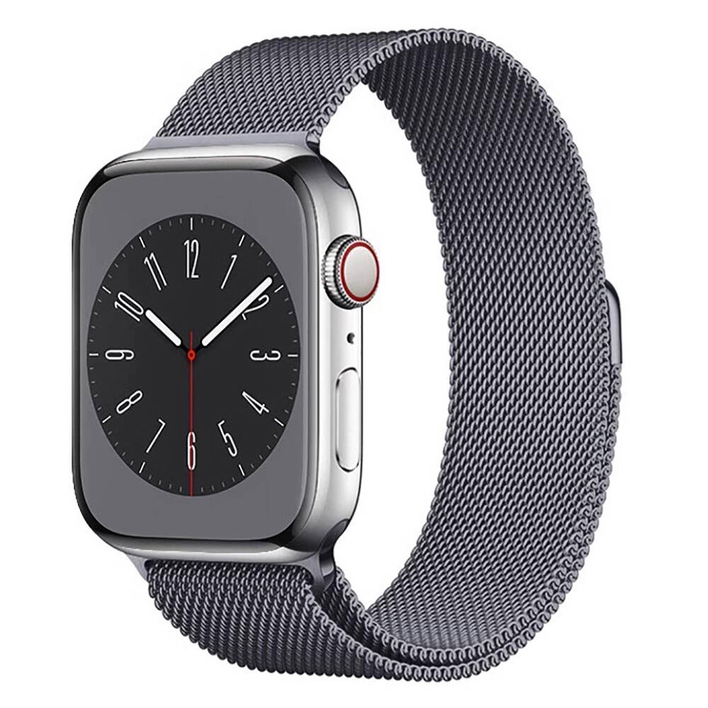 Apple Watch Ultra 49mm Uyumlu Kordon Hasır Metal Mıknatıslı Zore Band-01 Kayış