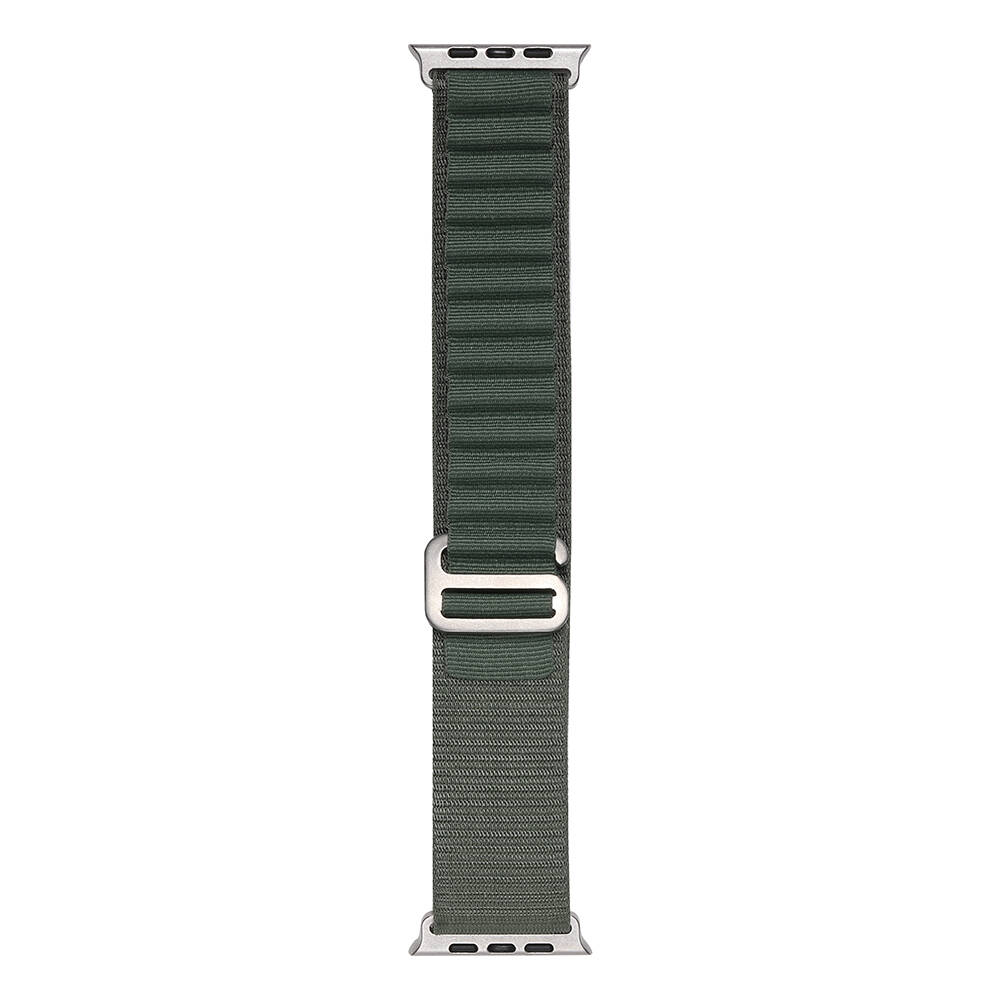Apple Watch 7 41mm Uyumlu Kordon Naylon Kumaş Spor Görünümlü Band-74 Hasır Kayış