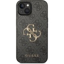 Apple iPhone 14 Uyumlu Kılıf Guess PU Deri Büyük Metal Logo Dizaynlı Kapak
