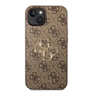 Apple iPhone 14 Uyumlu Kılıf Guess PU Deri Büyük Metal Logo Dizaynlı Kapak