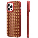 Apple iPhone 15 Pro Uyumlu Kılıf M-safe Şarj Özellikli Kevlar 1500D Youngkit Auspicious Loong Serisi Kapak