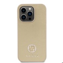 Apple iPhone 14 Pro Max Uyumlu Kılıf Guess Orjinal Lisanslı Deri 4G Metal Logo Strass Kapak