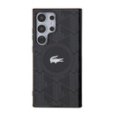 Samsung Galaxy S24 Ultra Uyumlu Kılıf Lacoste Orjinal Lisanslı M-safe Şarj Özellikli Çift Katmanlı Timsah Logolu Blend Monogram Kapak