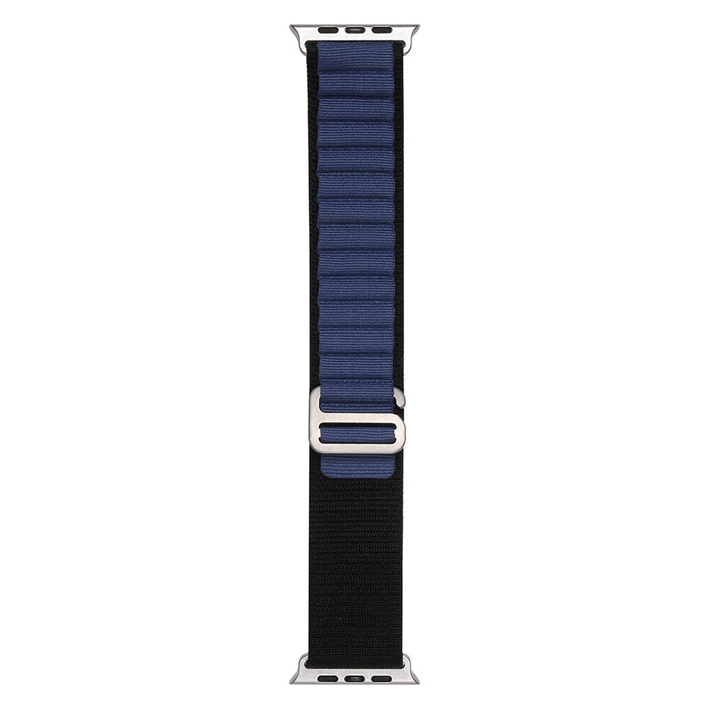 Apple Watch Ultra 49mm Uyumlu Kordon Naylon Kumaş Spor Görünümlü Band-74 Hasır Kayış