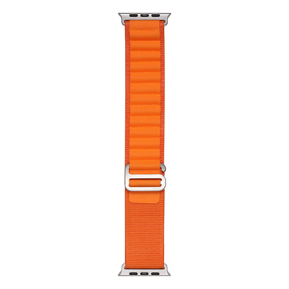 Apple Watch Ultra 49mm Uyumlu Kordon Naylon Kumaş Spor Görünümlü Band-74 Hasır Kayış