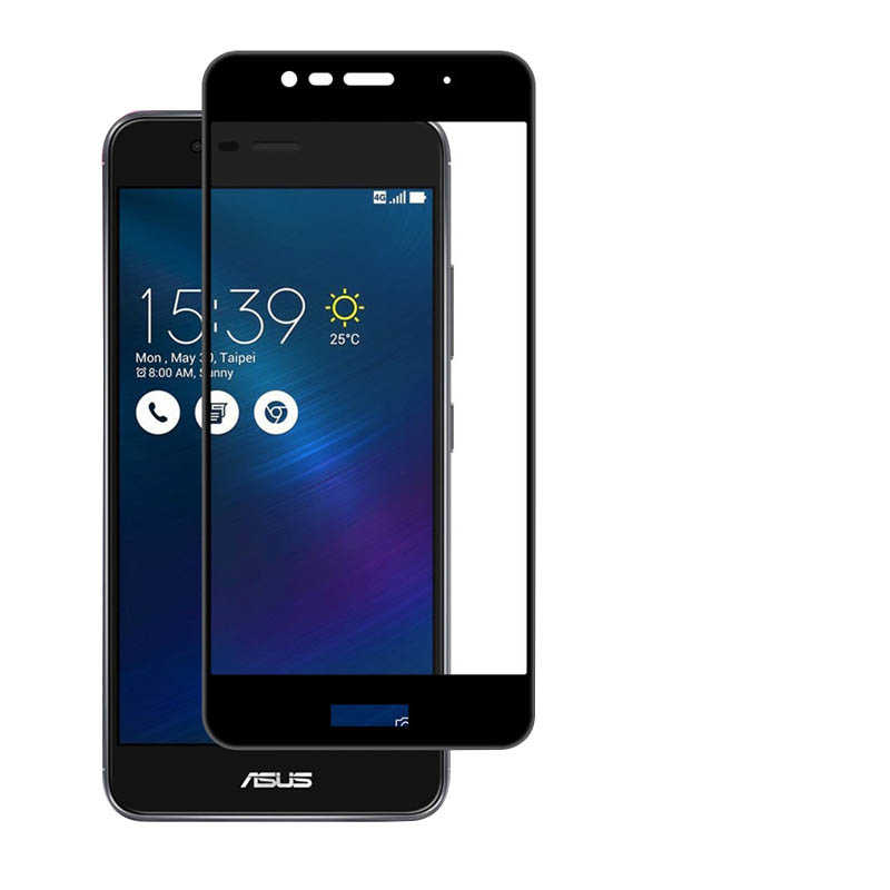 Asus Zenfone 3 ZE552KL Uyumlu Zore Ekranı Tam Kaplayan Düz Cam Koruyucu