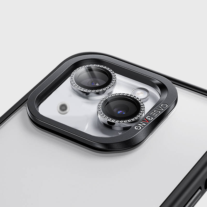 [RNZ-TA102906] Apple iPhone 15 Uyumlu Casebang Gem Kamera Lens Koruyucu