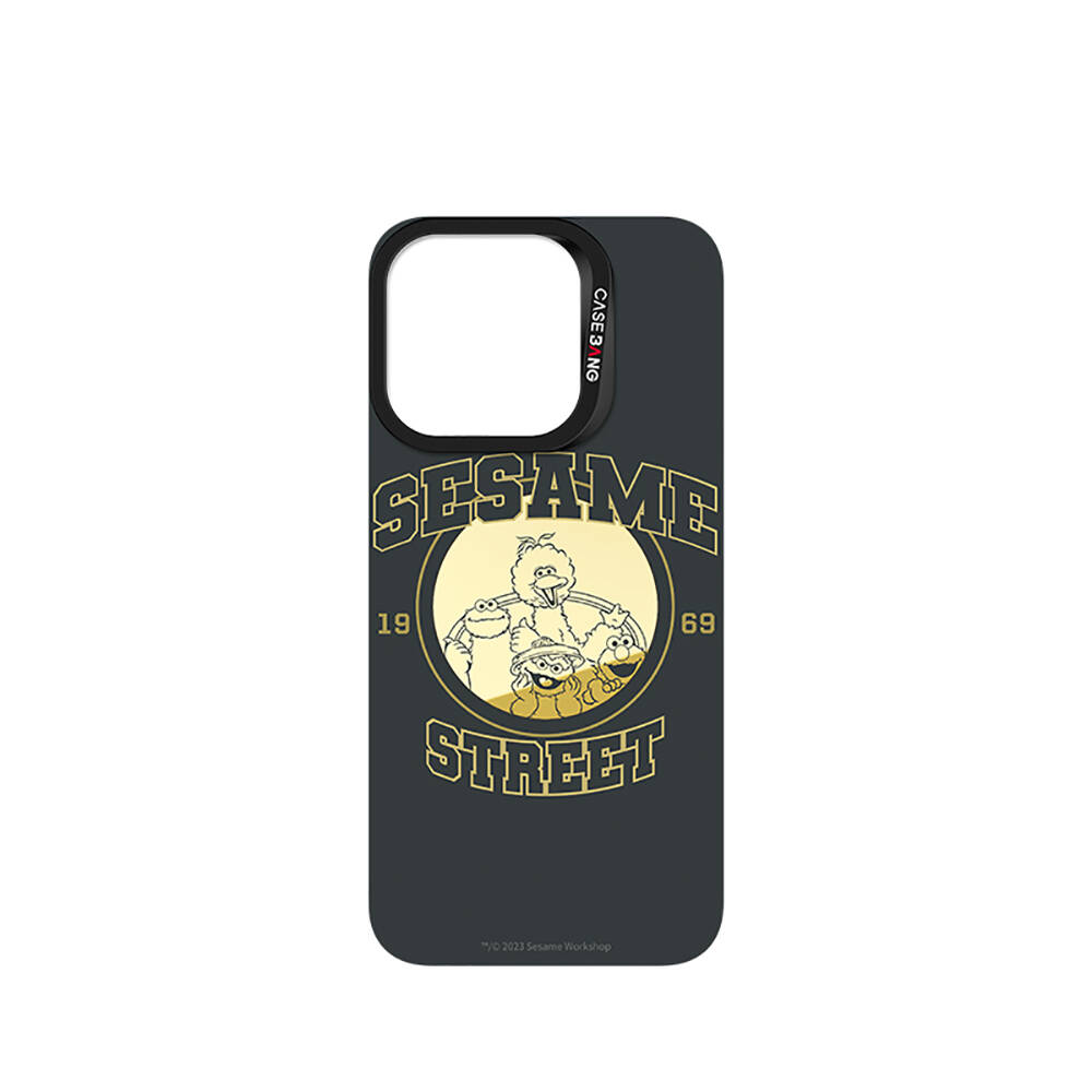 [RNZ-TA102901] Apple iPhone 15 Pro Max Uyumlu M-safe Şarj Özellikli Casebang Sesame Street Serisi Mıknatıslı Arka Panel