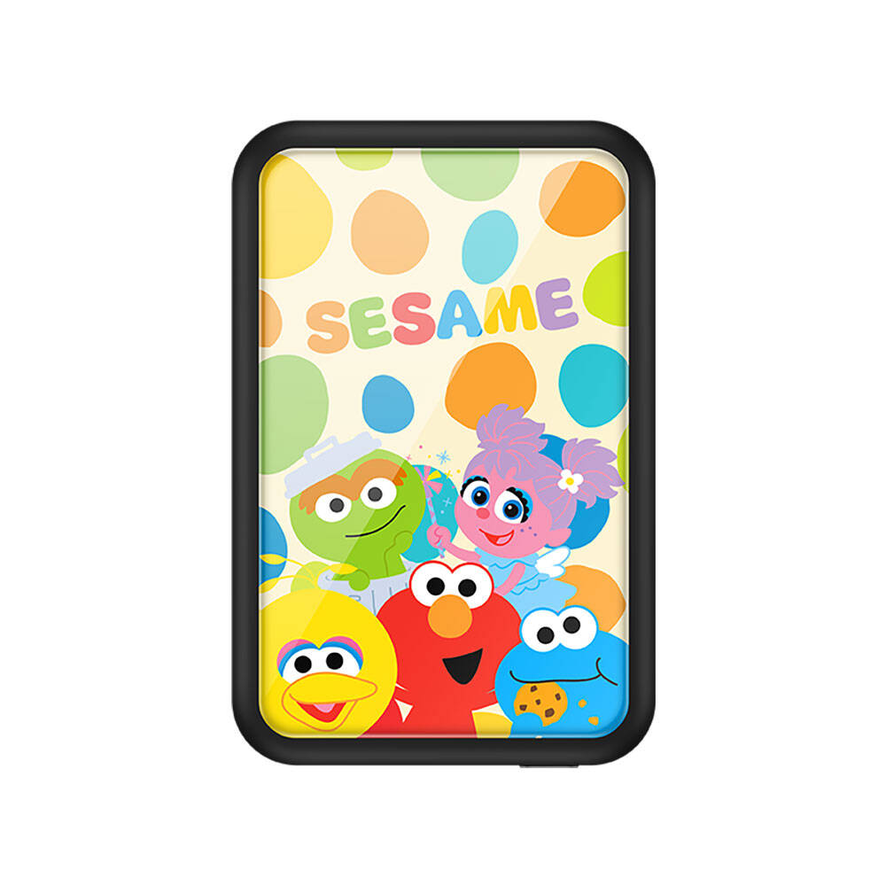 [RNZ-TA102921] Casebang MP12 Battery Pack Q Sesame Street Serisi Kablosuz Taşınabilir Powerbank 6000mAh