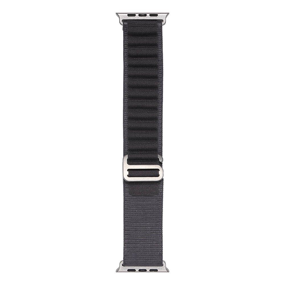 Apple Watch 7 45mm Uyumlu Kordon Naylon Kumaş Spor Görünümlü Band-74 Hasır Kayış