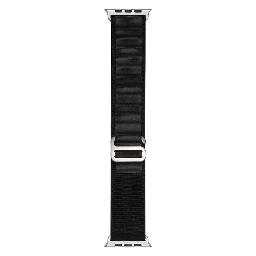 Apple Watch 7 45mm Uyumlu Kordon Naylon Kumaş Spor Görünümlü Band-74 Hasır Kayış