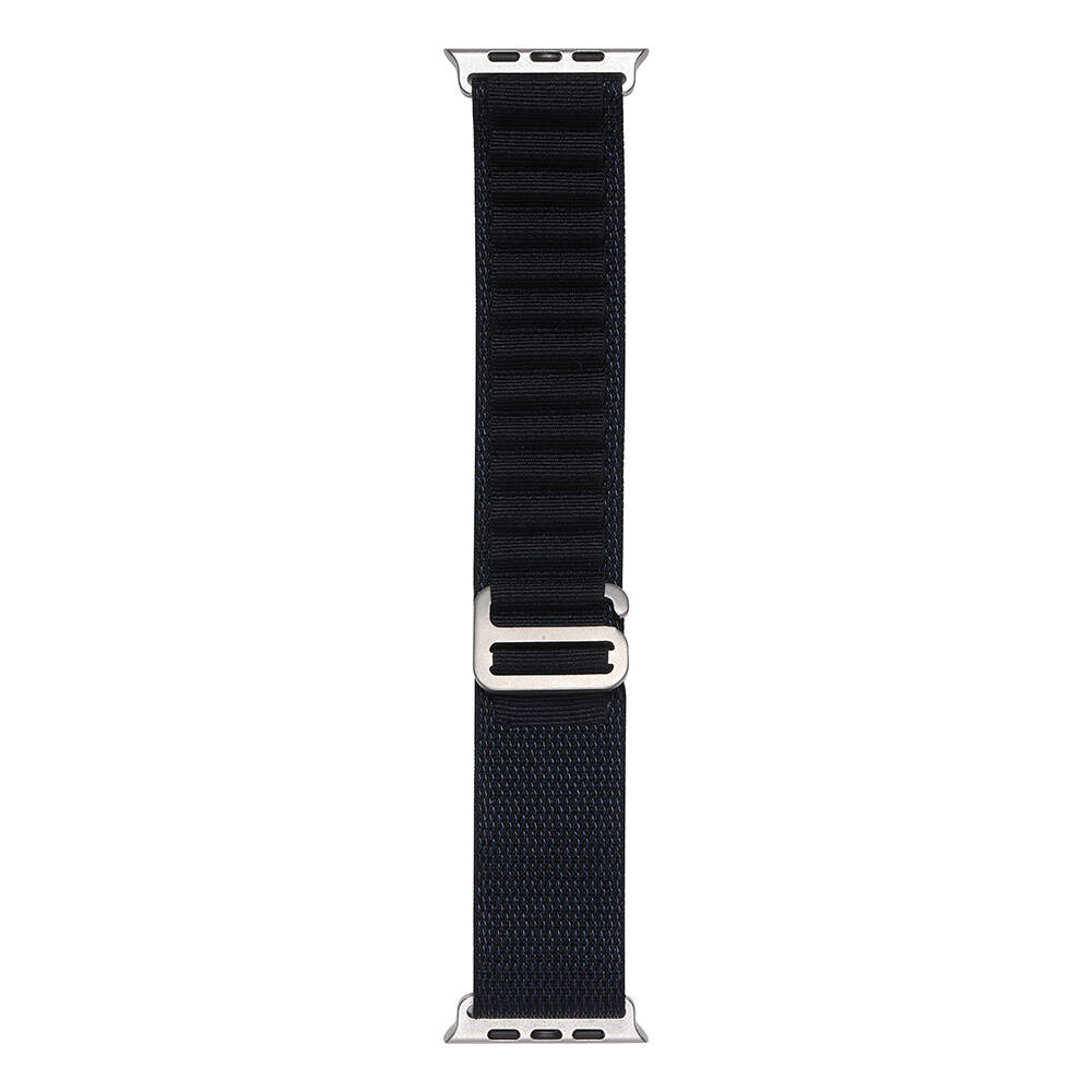 Apple Watch 7 45mm Uyumlu Kordon Naylon Kumaş Spor Görünümlü Band-74 Hasır Kayış